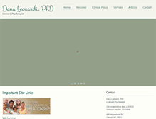 Tablet Screenshot of drdanaleonardi.com